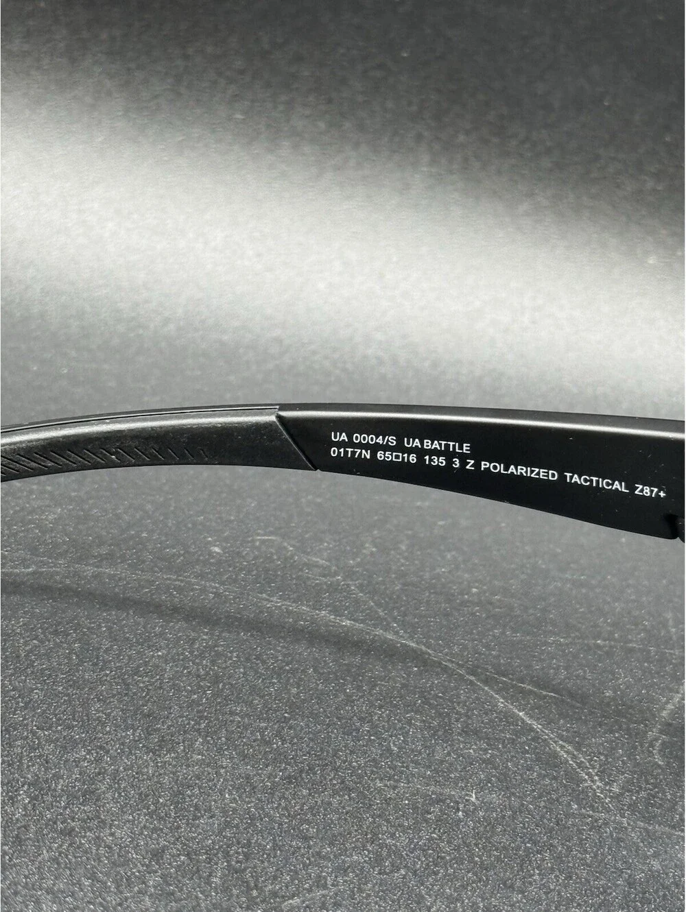 Under Armour UA Battle 0004/S Matte Black/Blue Polarized 65-16-135